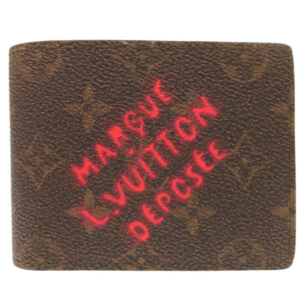 Louis Vuitton Portefeuille Multiple Monogram Bi fold Wallet Billfold LV